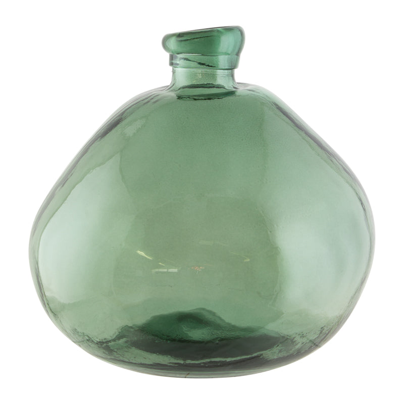 Dark green organic vase