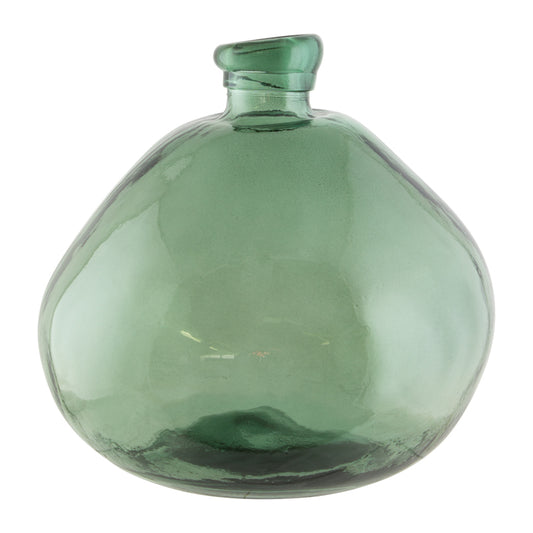 Dark green organic vase