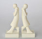 SET OF 2 OFF WHITE PEOPLE BOOKENDS