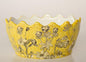 Small yellow daisy crown planter