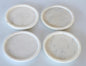 Set of 4 white marble coasters