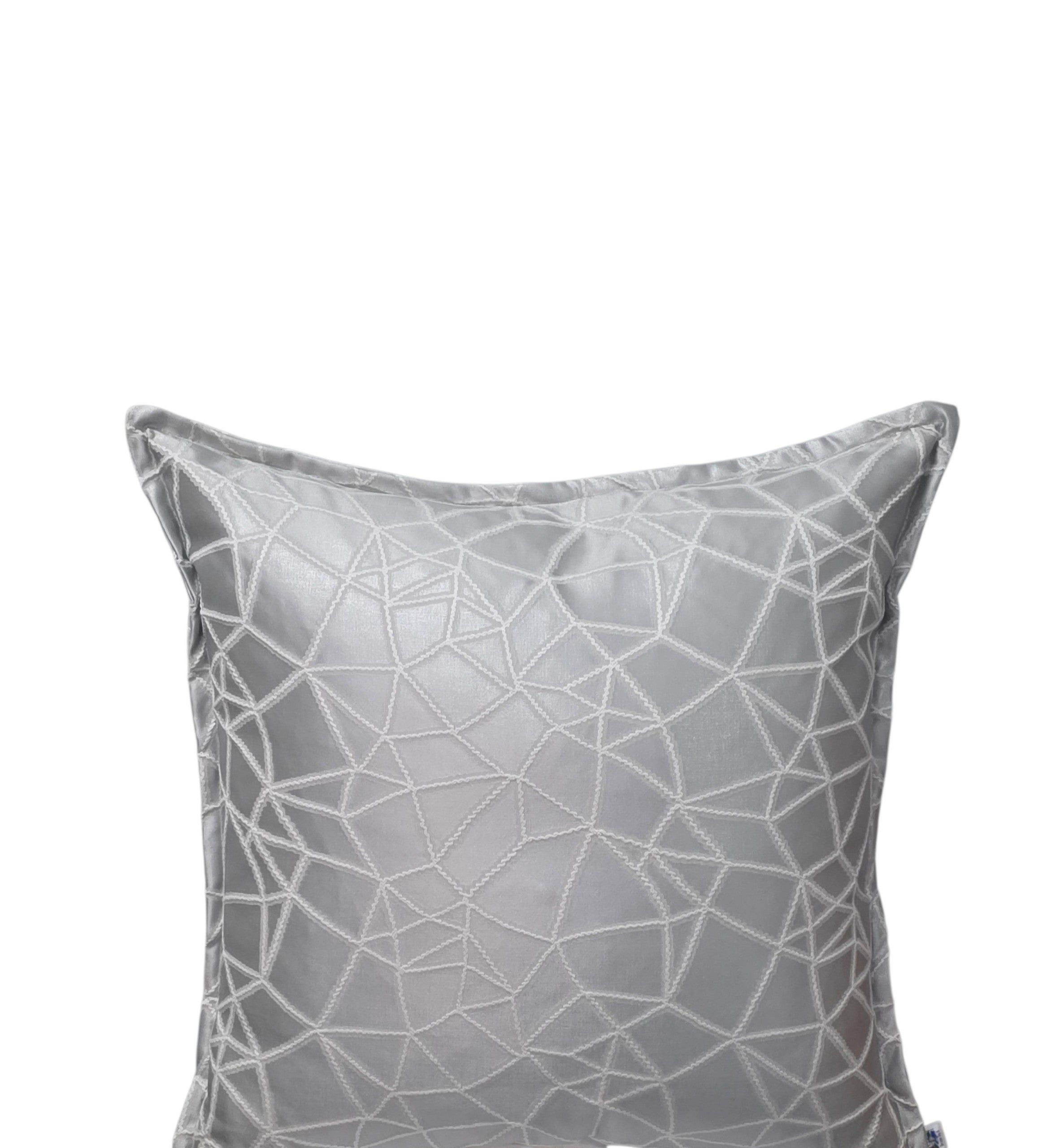 Silver octagon scatter cushion