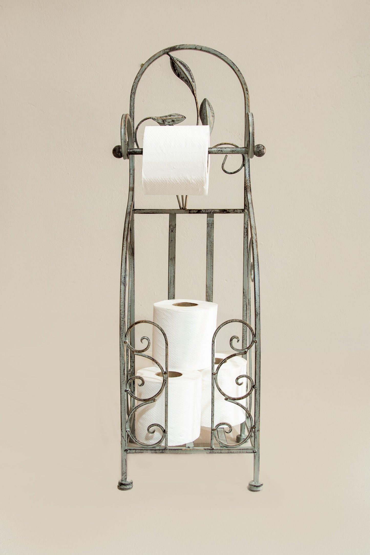 Toilet roll stand antique grey