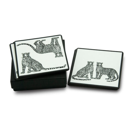 Leopard coasters