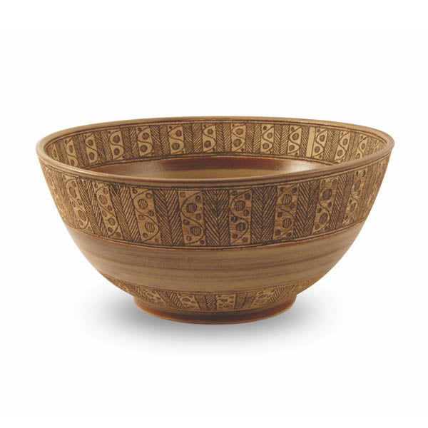 Ethnic pottery salad bowl